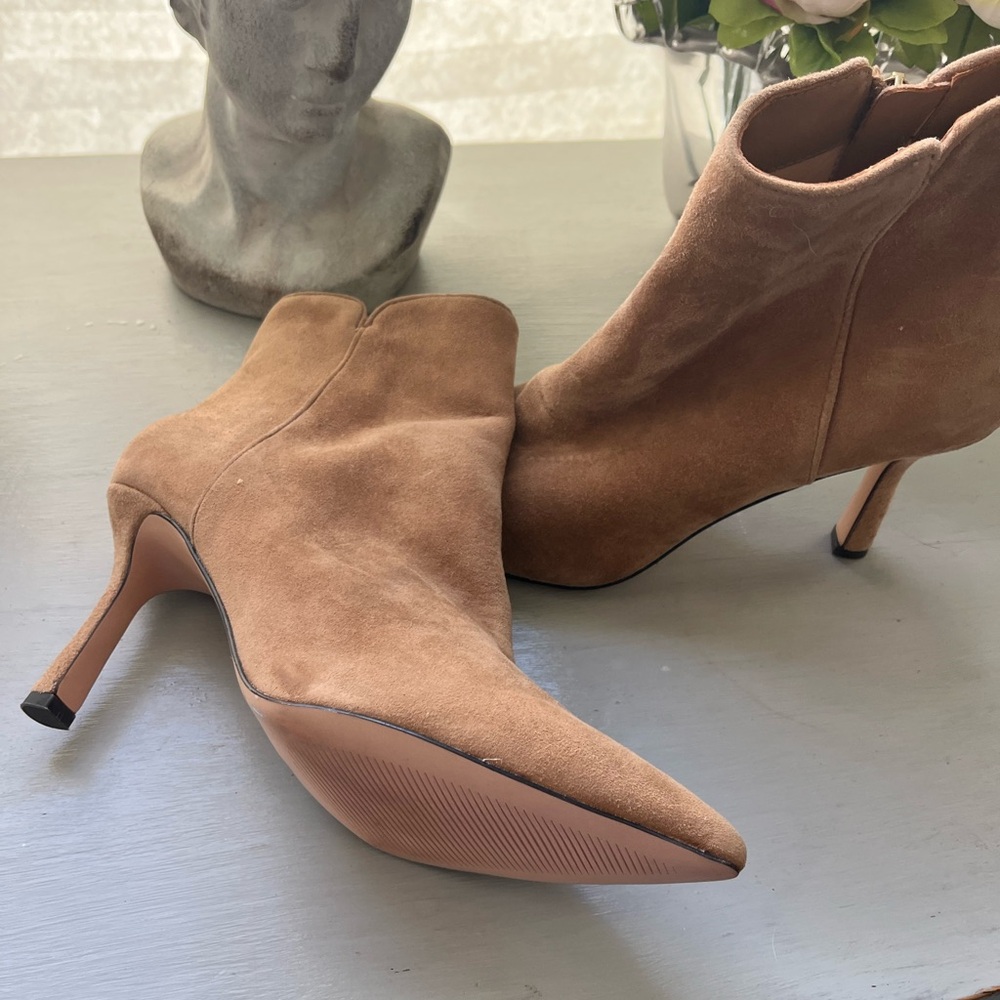 J. Crew Tan Suede Ankle Boots